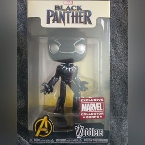 NIB Funko Marvel Black Panther Wobblers Bobblehead | Wakanda Collectible